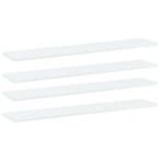 vidaXL Wandschappen 4 st 100x20x1,5 cm bewerkt hout wit, Verzenden