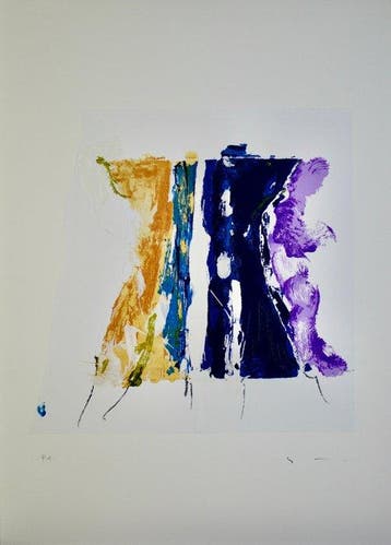 Mario Schifano (1934-1998) - Paesaggio Anemico con Viola