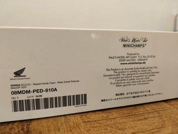Minichamps 1:12 - Moto miniature - Honda RC 212 V - Édition