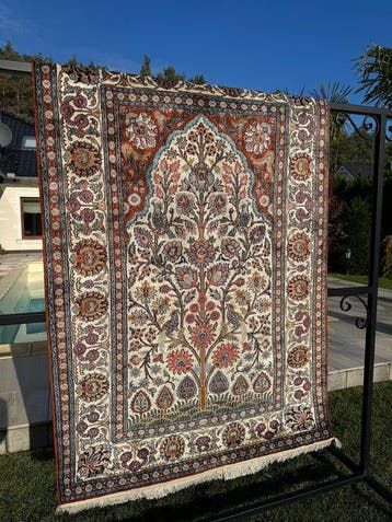 Ghoum zijden tapijt Eden Garden - Tapijt - 195 cm - 127 cm