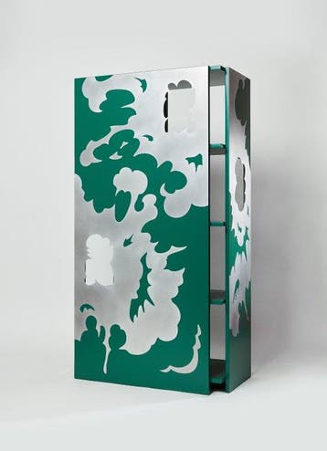 GROOVIDO - Kleerkast - Hout, Aluminium, Glas, Antiek en Kunst