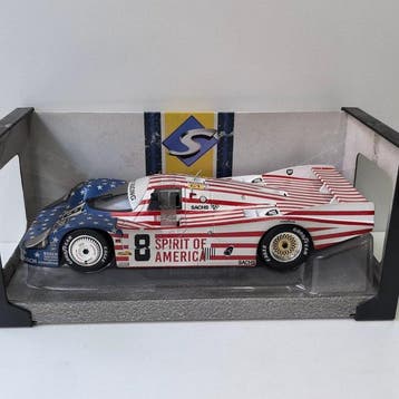 Solido 1:18 - Modelauto - Porsche 962C Spirit of America #8, Hobby & Loisirs créatifs