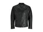 Veiling - Jack &amp; Jones Richard Leather Jacket Zwart - S, Vêtements | Hommes, Vestes | Été