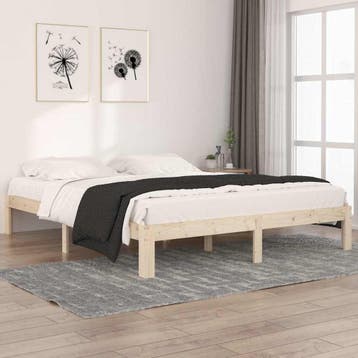 vidaXL Bedframe massief grenenhout 160x200 cm, Verzenden