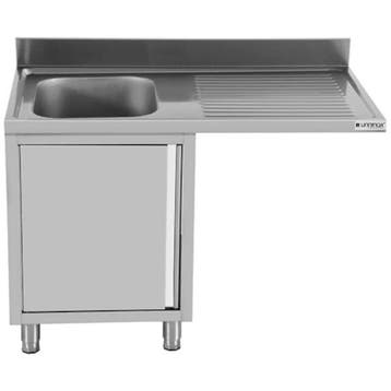 Spoeltafel | RVS | 1 Spoelbak (Links) + Afdruipvlak |, Verzenden, Nieuw in verpakking