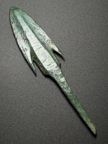 Grec antique mycénien Bronze Pointe de flèche superbe, de