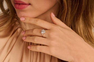 Ring - 14 karaat Witgoud - 2.18ct. tw. Diamant (Lab-grown) -, Nieuw