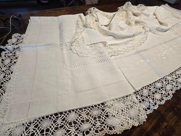 Drap de lit (3) - 270 cm - 230 cm - anciens trousseaux