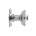 Draaibare ronde deurknop 80mm in mat nikkel - voor binnen..., Ophalen of Verzenden, Nieuw, Koper of Messing, Overige typen