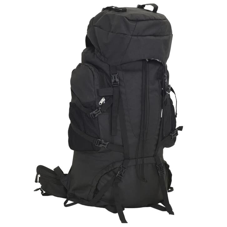 vidaXL Wandelrugzak 80 L oxford stof zwart, Handtassen en Accessoires, Tassen | Rugtassen, Nieuw, Verzenden