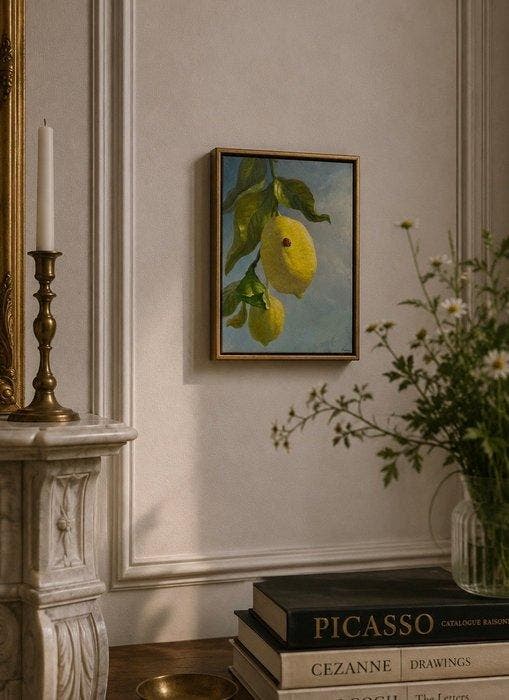 Yaroslav Ponomarenko (1982) - Ladybird on Lemon, Antiek en Kunst, Kunst | Schilderijen | Klassiek
