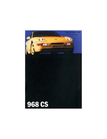 1993 PORSCHE 968 CS BROCHURE ITALIAANS, Ophalen of Verzenden, Nieuw