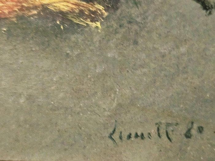 Umberto Leonetti (1951) - Aragosta, Antiek en Kunst, Kunst | Schilderijen | Klassiek
