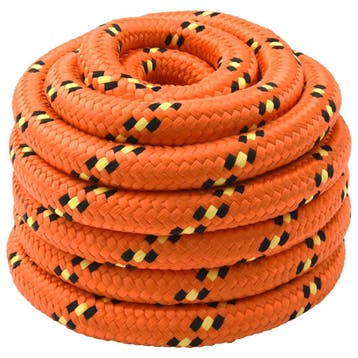 vidaXL Boottouw 40 mm 25 m Oranje polypropylène, Verzenden, Nieuw