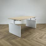 Drentea slingerbureau 160x80 cm,  ahorn - wit