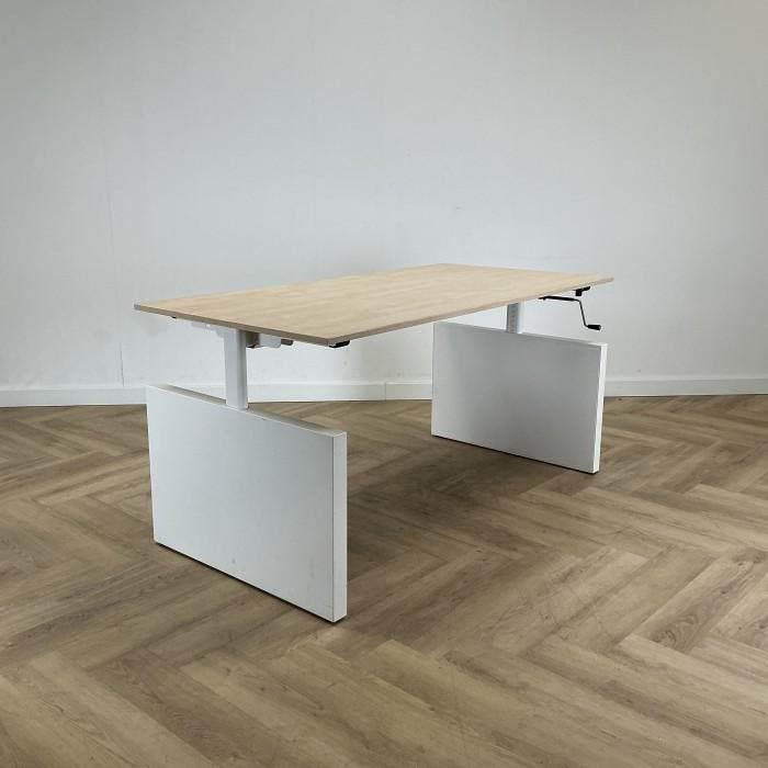 Drentea slingerbureau 160x80 cm,  ahorn - wit, Maison & Meubles, Bureaux