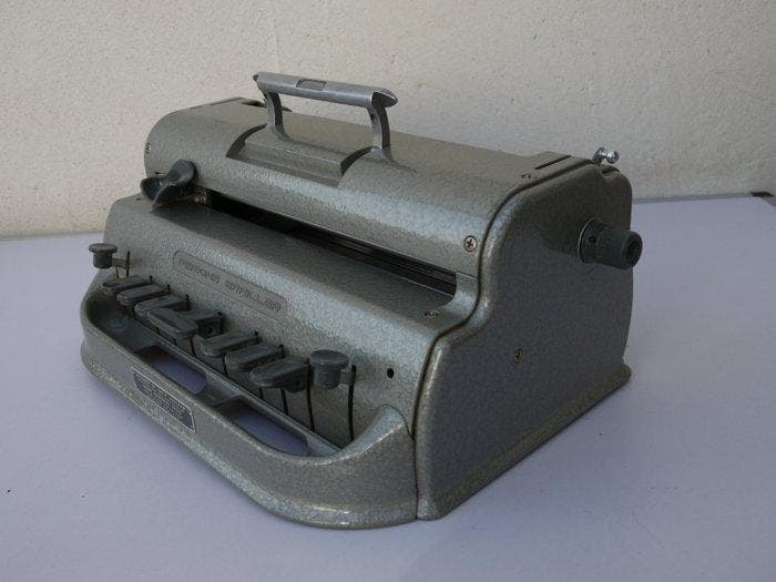 David Abraham - Machine à écrire pour aveugles, entièrement, Antiquités & Art, Art | Objets design