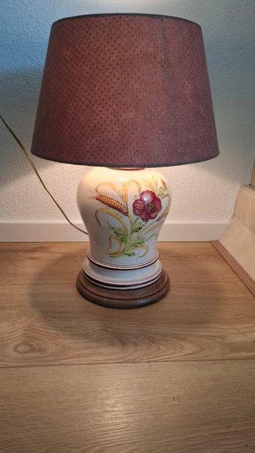 Lampe de table - Faïence, Bois, Textile, Antiquités & Art