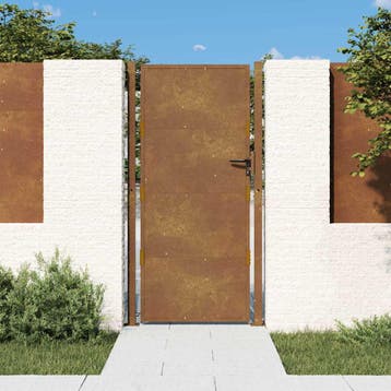 vidaXL Poort 100x175 cm cortenstaal, Verzenden, Nieuw