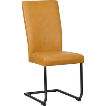 Leren eetkamerstoel Dry - Granada Amber (cognac) -, Ophalen of Verzenden