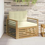 vidaXL Buitensofa Polyester Wit, Verzenden, Nieuw
