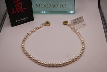 Mikimoto - Collier - Blue lagoon Pearl Perle - Perle