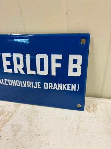 Verlof B Alcoholvrije Dranken – Klein Nederlands Emaille