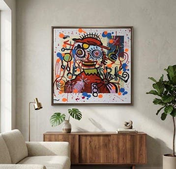 Paul Kostabi (1962) - Red Hut, Antiek en Kunst