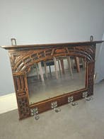 Kapstok - hard hout - Eiken spiegel kapstok