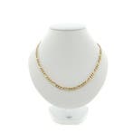 Gouden Figaro schakelketting, Ophalen of Verzenden, Gebruikt, Overige kleuren, Goud