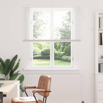 vidaXL Venetiaanse jaloezie Wit 150 x 120 cm 25 mm PVC, Verzenden