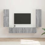 vidaXL Tv-meubelset Wandgemonteerd 4 pcs Grijs Sonoma, Verzenden, Nieuw