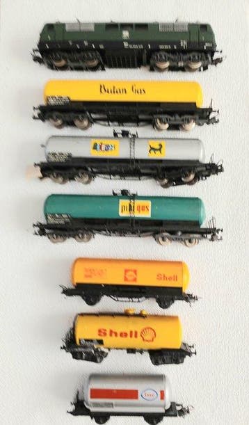 Lima H0 - 8040 - Modeltrein (7) - BR 111 met zes ketelwagens, Nieuw