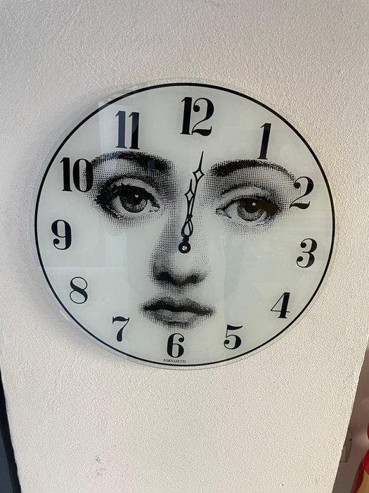 horloge murale - Fornasetti-Milano - Conception Verre -, Antiek en Kunst, Antiek | Meubels | Stoelen en Sofa's