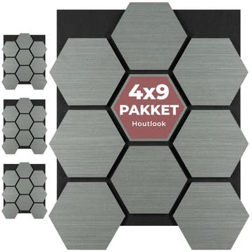 Akoestische panelen Sonic Shield houtlook - lichtgrijze eik, Verzenden