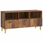 vidaXL TV Kast met lade Oud hout 102 x 34,5 x 50 cm Bewerkt, Verzenden, Nieuw