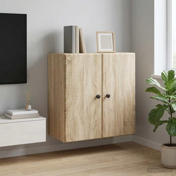 vidaXL Wandkast 59 x 31 x 60 cm Bewerkt hout Sonoma Eiken, Verzenden