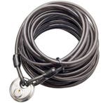 Staalkabel met discus gelijksluitend 20 meter Terraskabel, Verzenden, Nieuw