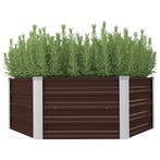 vidaXL Plantenbak verhoogd 129x129x45 cm gegalvaniseerd, Tuin en Terras, Verzenden, Nieuw
