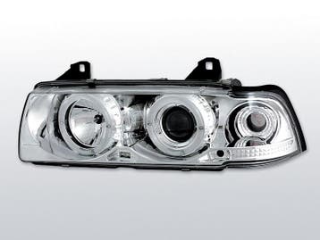 Koplampen Angel Eyes | geschikt voor BMW E36 Sedan Touring 1, Auto-onderdelen, Verzenden, Nieuw, BMW