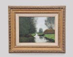 Cornelis Kuypers (1864 -1932) - Polderlandschap met koeien