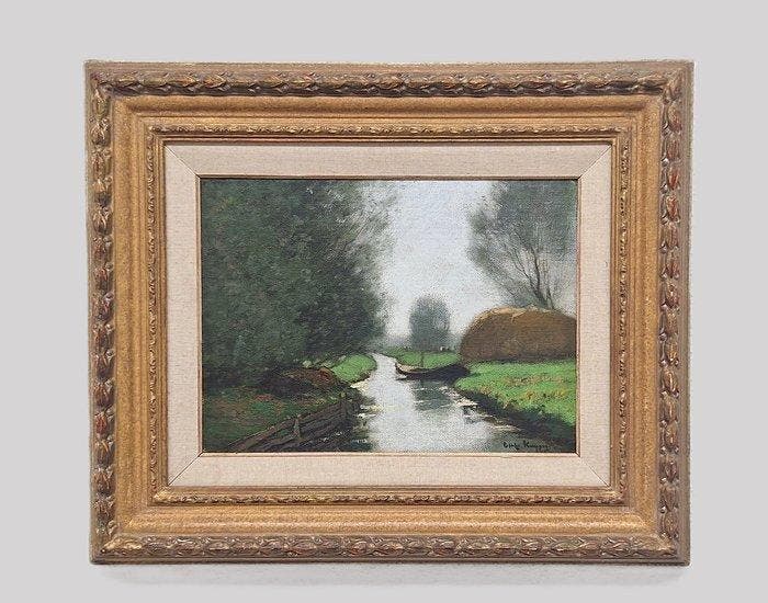 Cornelis Kuypers (1864 -1932) - Polderlandschap met koeien, Antiek en Kunst, Kunst | Schilderijen | Klassiek