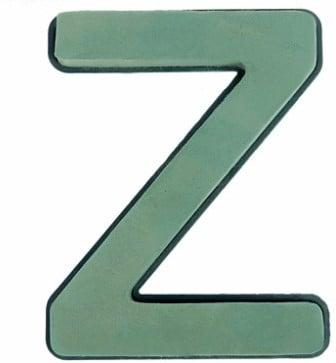 Letter z 30 x 20 cm premier met plastic bodem
