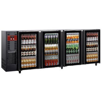 Flessenkoeler 4 glazen deuren, 783 liter, Verzenden, Nieuw in verpakking, Koelen en Vriezen