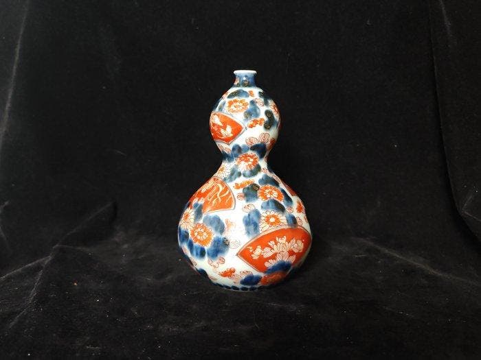 Vase Imari à double gourde de l’époque Meiji (Japon) -, Antiquités & Art, Antiquités | Autres Antiquités