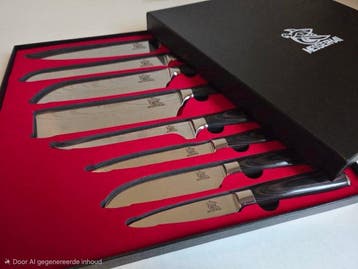Messerhai-Sakura - Keukenmes - Professionele 8-delige chefs
