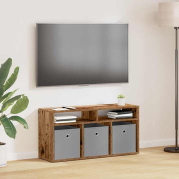 vidaXL Laagkast met lade Oudhout 87 x 27,5 x 43 cm, Huis en Inrichting, Verzenden, Nieuw