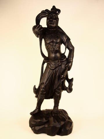 The guardian deity of the Asakusa  Kaminarimon ,, Antiek en Kunst