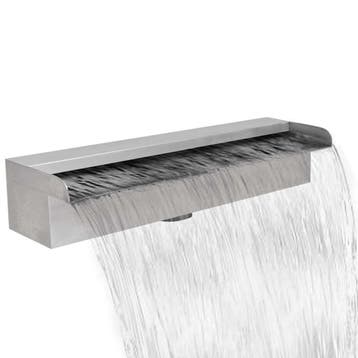 vidaXL Zwembadwaterval rechthoekig 45 cm roestvrij staal, Verzenden, Nieuw