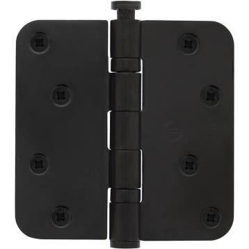 Kogellagerscharnier ronde hoeken 89x89mm RVS zwart tot 70..., Ophalen of Verzenden, Nieuw, Scharnier